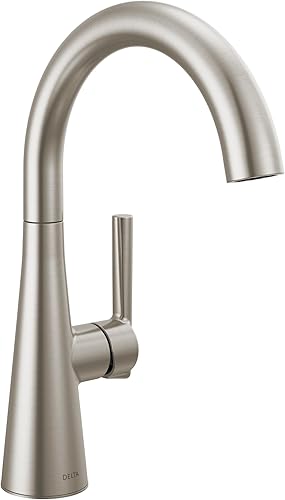 Delta Modern Brushed Nickel Single Hole Bar Sink Faucet