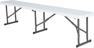 Lifetime Portable Folding Bench, White