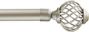 Niviy Silver Curtain Rods Set
