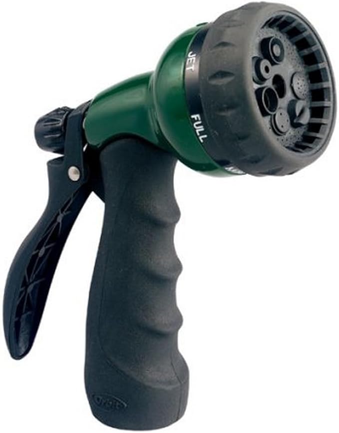 Orbit 7-Pattern Zinc Turret Pistol Hose Spray Nozzle