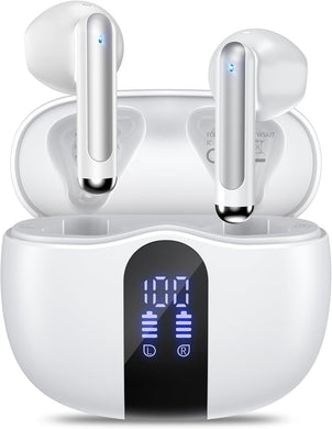 Wireless Earbuds, Bluetooth with Power Display Charging Case