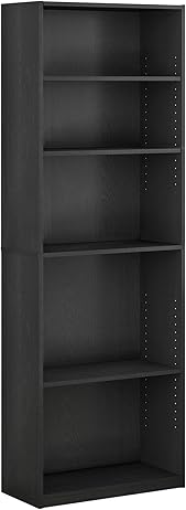 Furinno JAYA Book Shelf, 5 Tier Bookshelf
