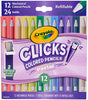 Crayola Clicks 2.0mm Mechanical Colored Pencil Set,
