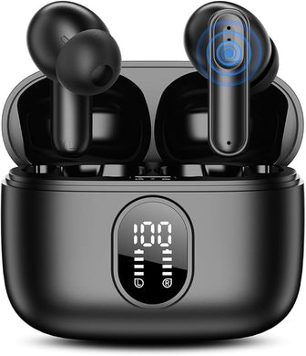 Wireless Earbuds, Bluetooth 5.4 Ear Buds with LED Charging Case