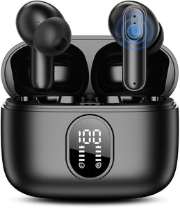 Wireless Earbuds, Bluetooth 5.4 Ear Buds with LED Charging Case