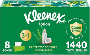 Kleenex Lotion Facial Tissues 8 Flat Boxes