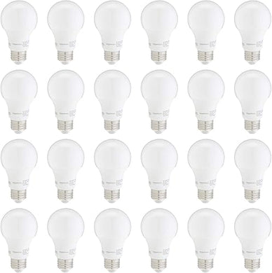 Non-Dimmable LED Light Bulbs, 5000K Daylight White, A19, 60W 24 Count