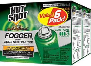 Hot Shot Fogger With Odor Neutralizer 6 count
