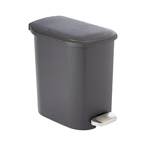Amazon Basics Compact Bathroom Plastic Trash Can