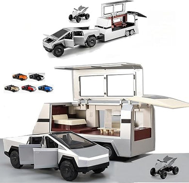 Trucks Toy with RV Motorcycle