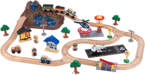 KidKraft Bucket Top Mountain Train Set with 61 Pieces