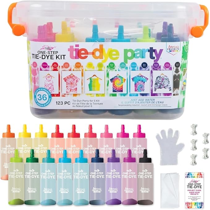 Tulip One-Step Tie-Dye Party, 18 Pre-Filled Bottles