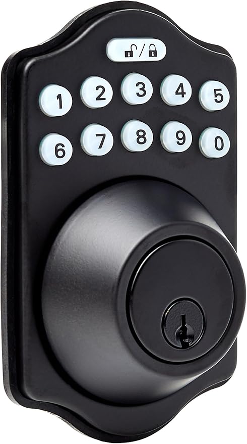 Electronic Keypad Deadbolt Door Lock with Touch-Control Keyless Entry
