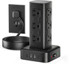 Power Strip Tower with 12 AC Outlets & 4 USB Ports