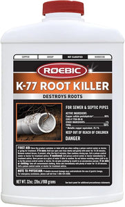 Roebic Root Killer Clears Pipes, Stops New Growth