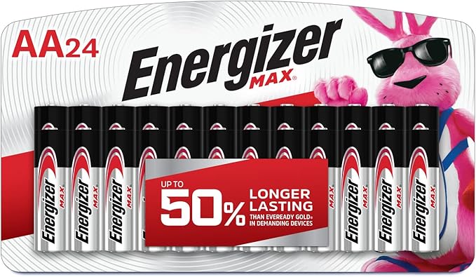 Energizer AA Batteries Alkaline, 24 Count