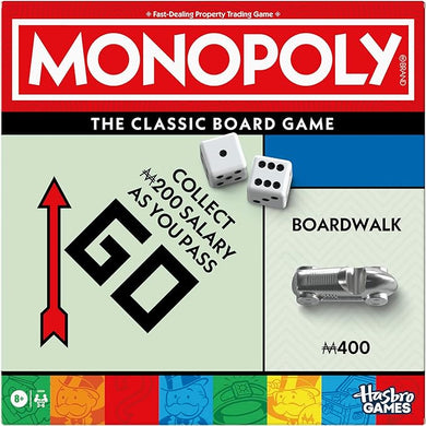 Monopoly Board Game | Classic Game with Storage Tray and Larger Tokens