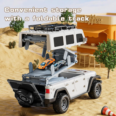 Foldable 2 Layer Carrier Truck Transport Car Toy