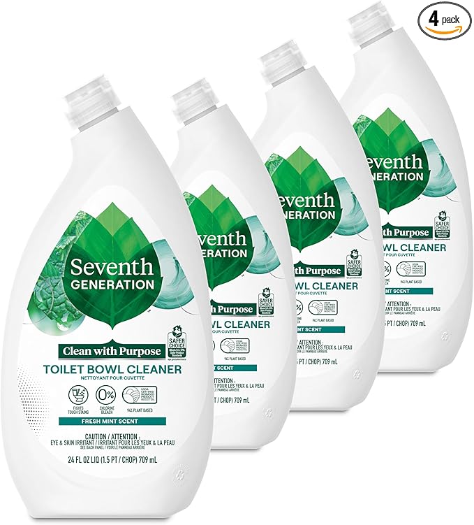 Seventh Generation Toilet Bowl Cleaner Fresh Mint scent 4 Pack