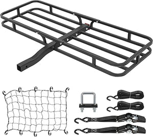 WEIZE 53 x 19 x 4-1/8 Inch Hitch Cargo Carrier, 500 lbs Capacity