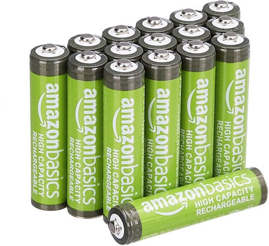 16-Pack Rechargeable AAA NiMH High-Capacity Batteries,