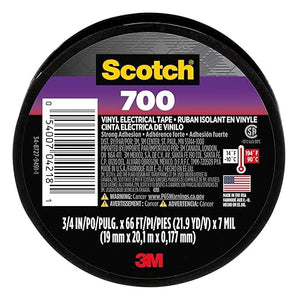 Scotch Vinyl 700 Electrical Tape, 1 Roll