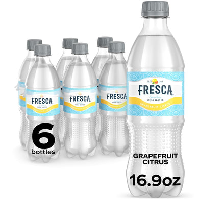 Fresca Grapefruit Citrus Sparkling Soda 16.9 fl oz, 6 Pack
