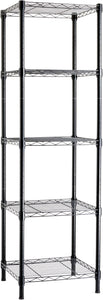Amazon Basics 5-Shelf Tower Adjustable Storage Shelving Unit