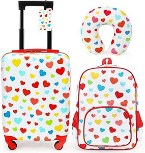 emissary Kids Luggage Set 3 Piece, 18" Kids Carry On Luggage