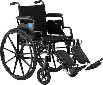 Medline Lightweight Wheelchair for Adults With Swing-Back 20