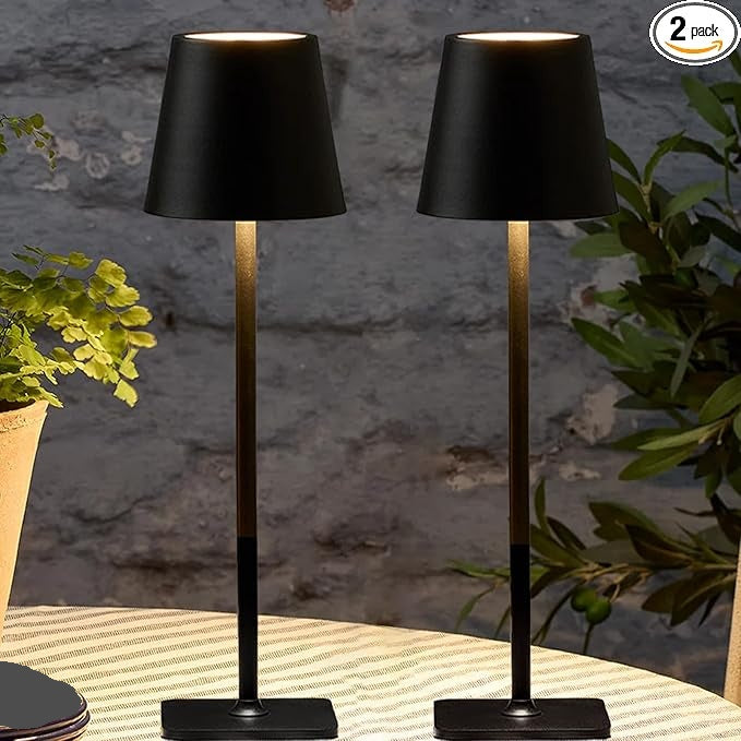 2 Pack Cordless Table Lamps