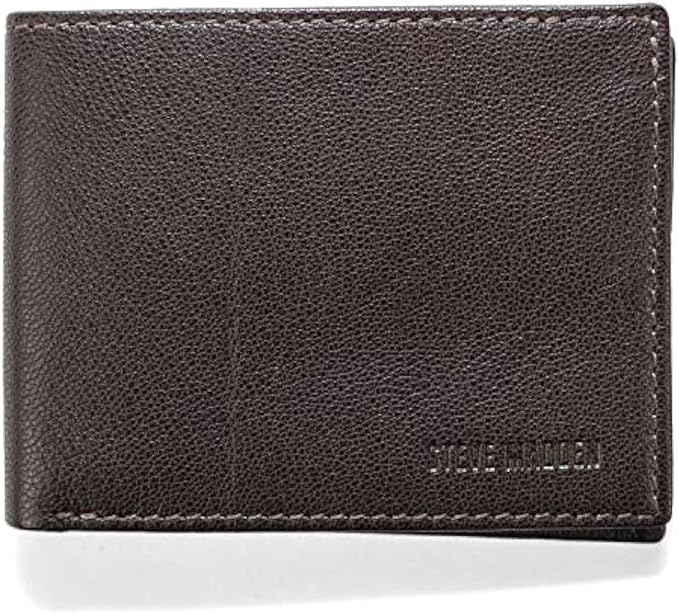 Steve Madden Men's Slim Leather Wallet