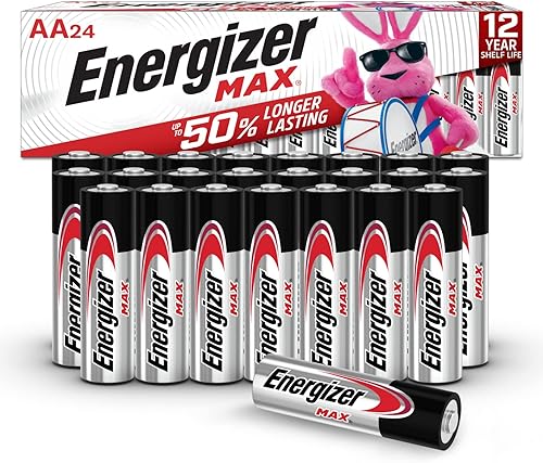 Energizer AA Batteries, MAX Double A Battery Alkaline, 24 Count