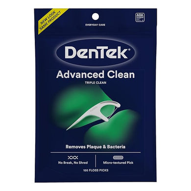 DenTek Triple Clean Advanced Clean Floss Picks 150 Count