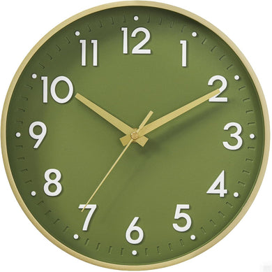 Mosewa Wall Clock 8 Inch, Battery Operated Silent Non-Ticking