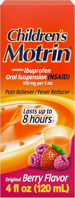 Children's Motrin Oral Suspension Medicine, 100 mg Ibuprofen
