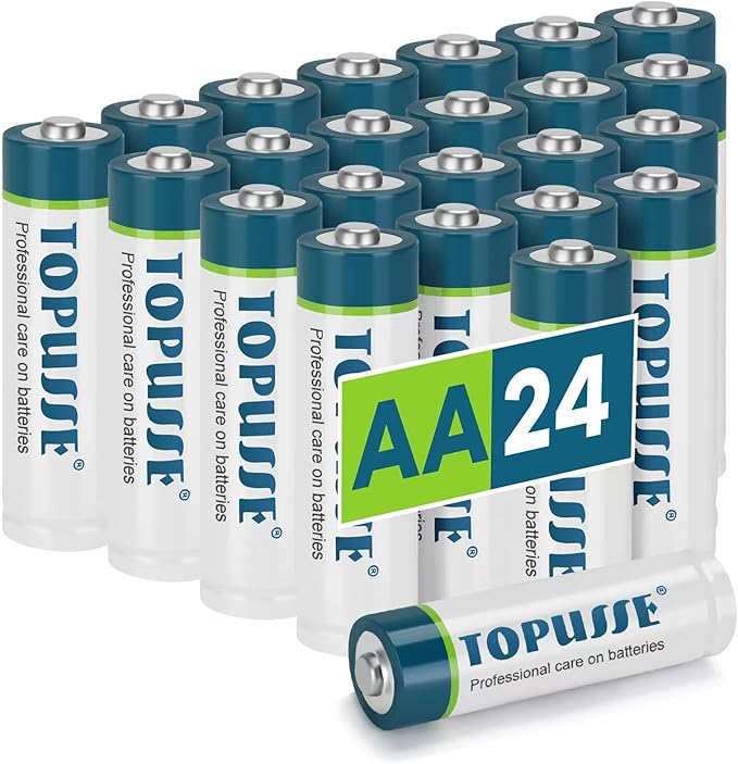 AA Batteries, Long Lasting Alkaline 1.5v 24 Pack