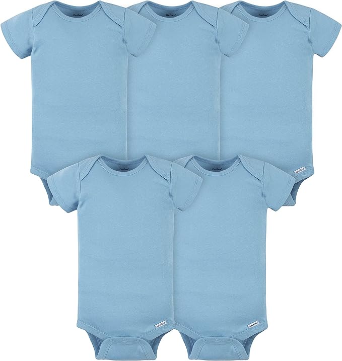 Gerber Baby 5-Pack Solid Onesie Bodysuits