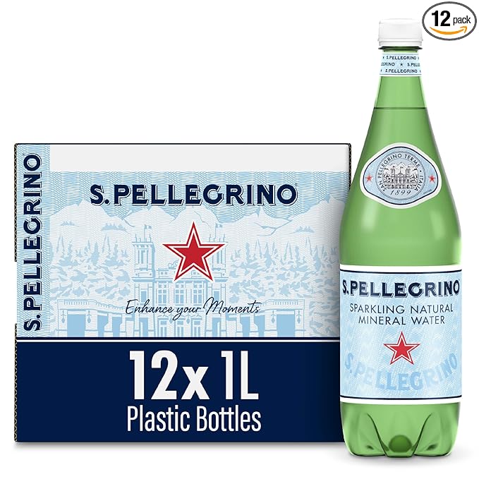 S.Pellegrino Sparkling Natural Water (Pack of 12)
