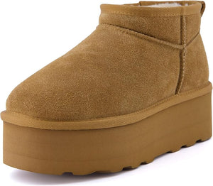 CUSHIONAIRE Hippy Women’s Platform Ankle Boots