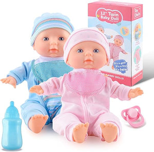 Twin Baby Dolls 12 inch