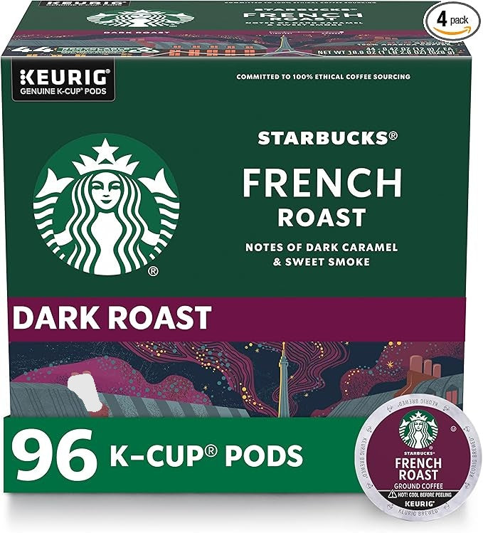 Starbucks K-Cup Coffee Pods, Dark Roast Coffee 96 pods
