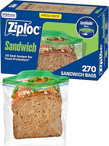 Ziploc Sandwich and Snack Bags, 270 Bags