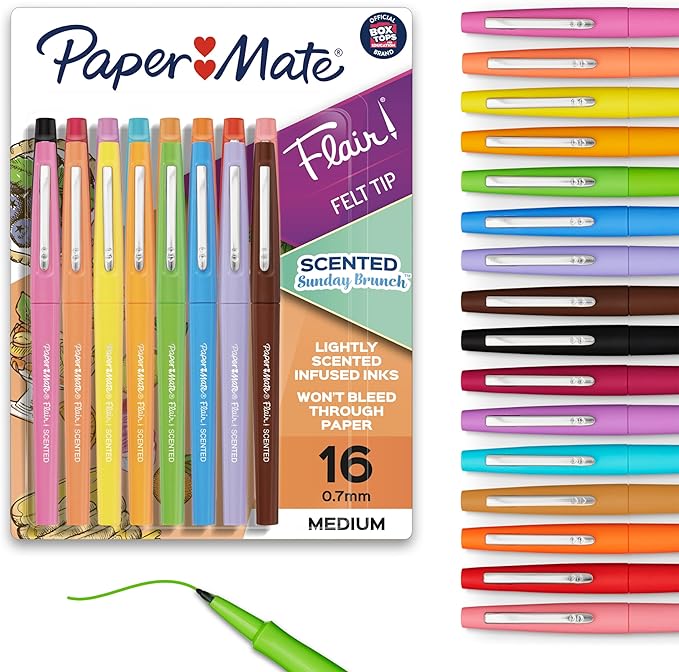 Paper Mate Flair Sunday Brunch Scented Felt Tip Pens