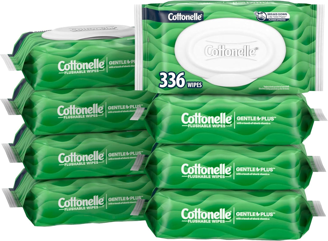 Cottonelle GentlePlus Flushable Wet Wipes