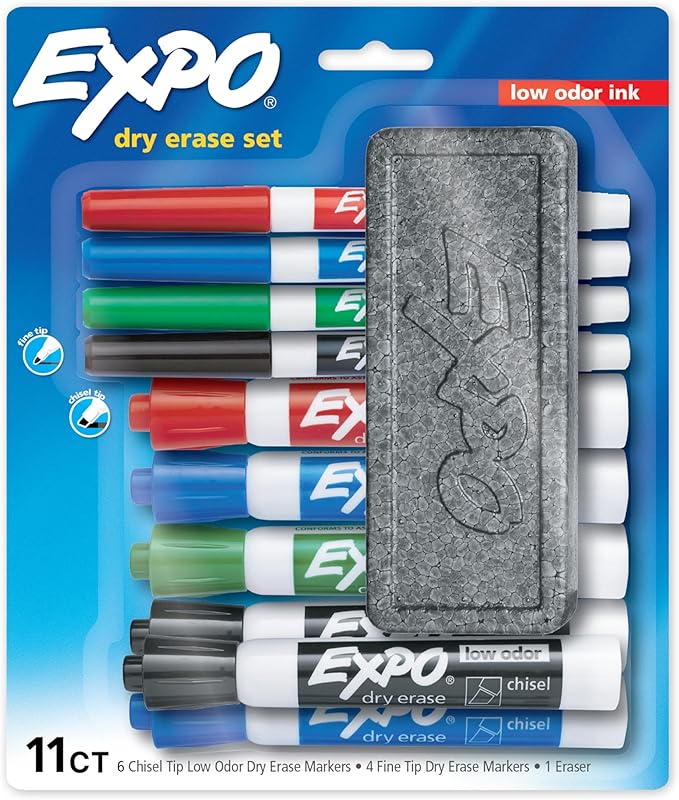 EXPO Dry Erase Markers Set 11 Count